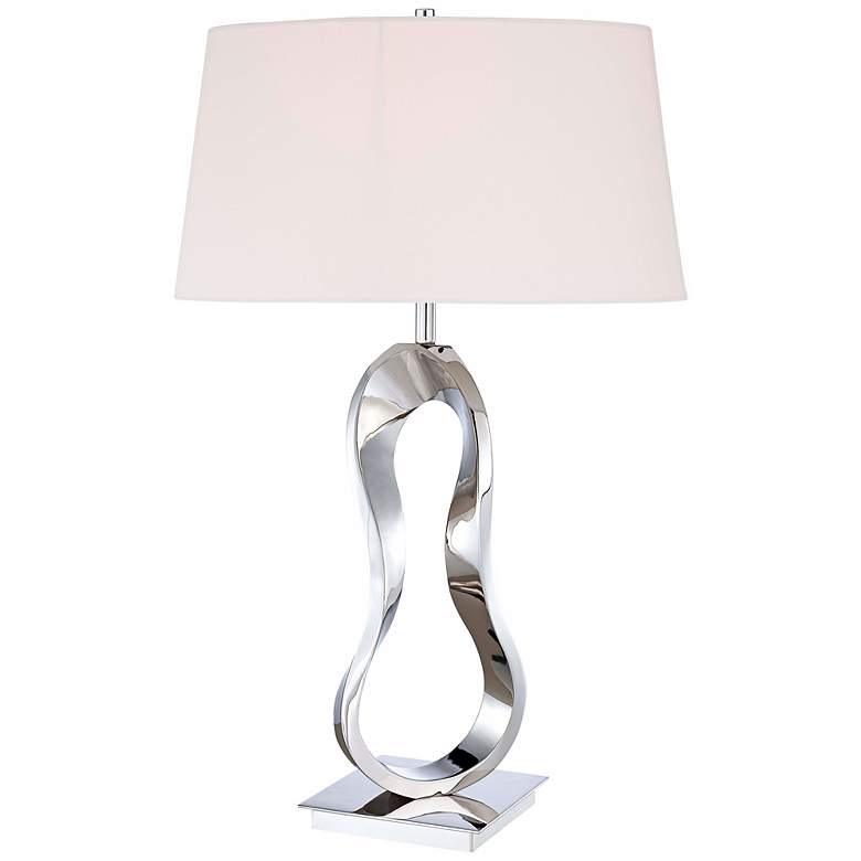 Image 1 George Kovacs Polished Nickel Finish 29 inch High Table Lamp