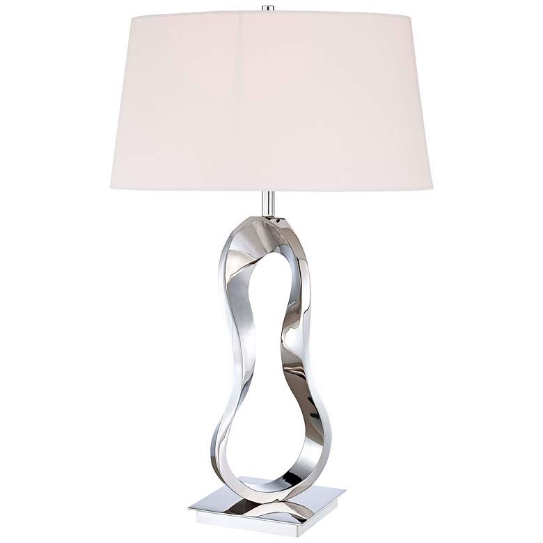 Image 1 George Kovacs Polished Nickel Finish 29" High Table Lamp