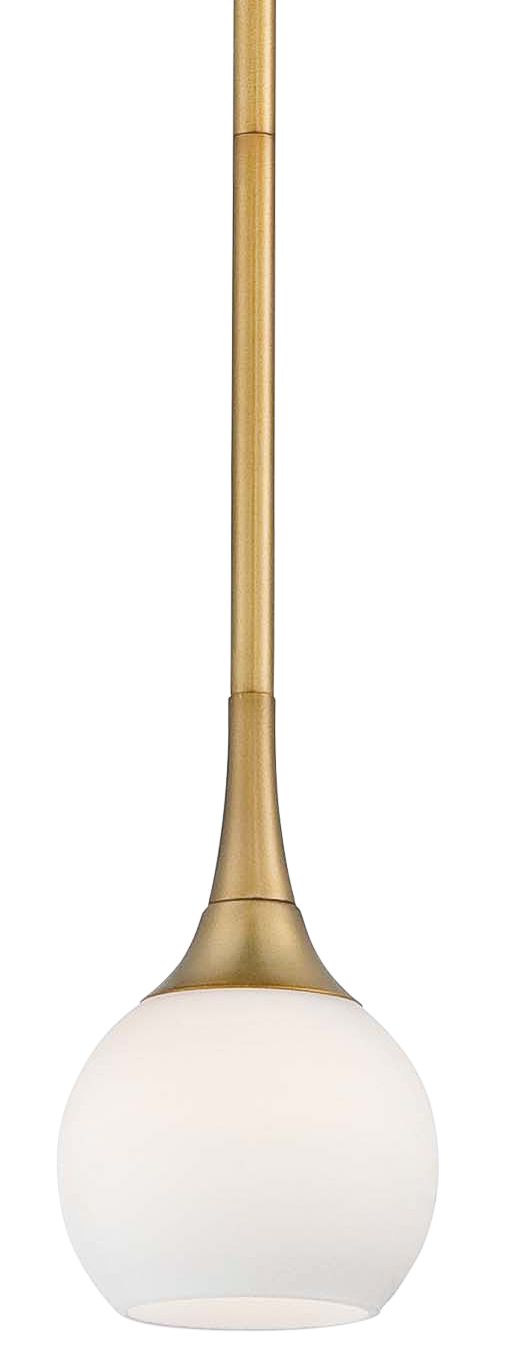 George Kovacs Pontil 1-Light Honey Gold Mini-Pendant