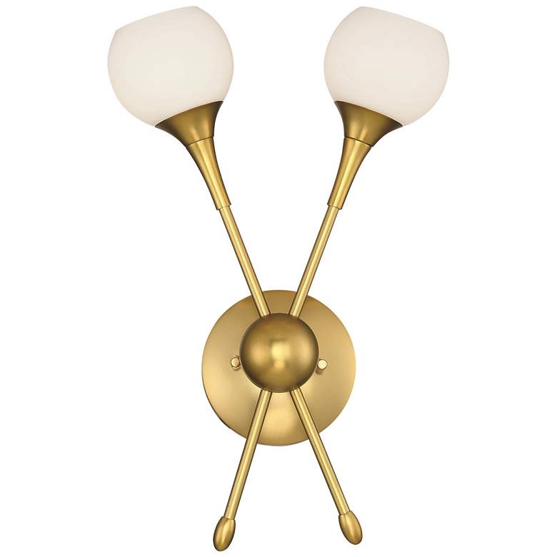 Image 1 George Kovacs Pontil 2-Light Honey Gold Wall Sconce