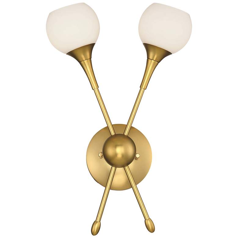 Image 1 George Kovacs  Pontil 2-Light Honey Gold Wall Sconce