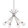 George Kovacs Pontil 24" Wide Brushed Nickel Six Light Sputnik Pendant