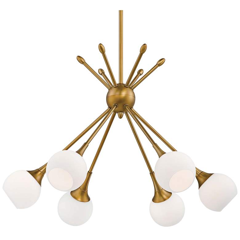 Image 3 George Kovacs Pontil 24 inch Wide Honey Gold Chandelier