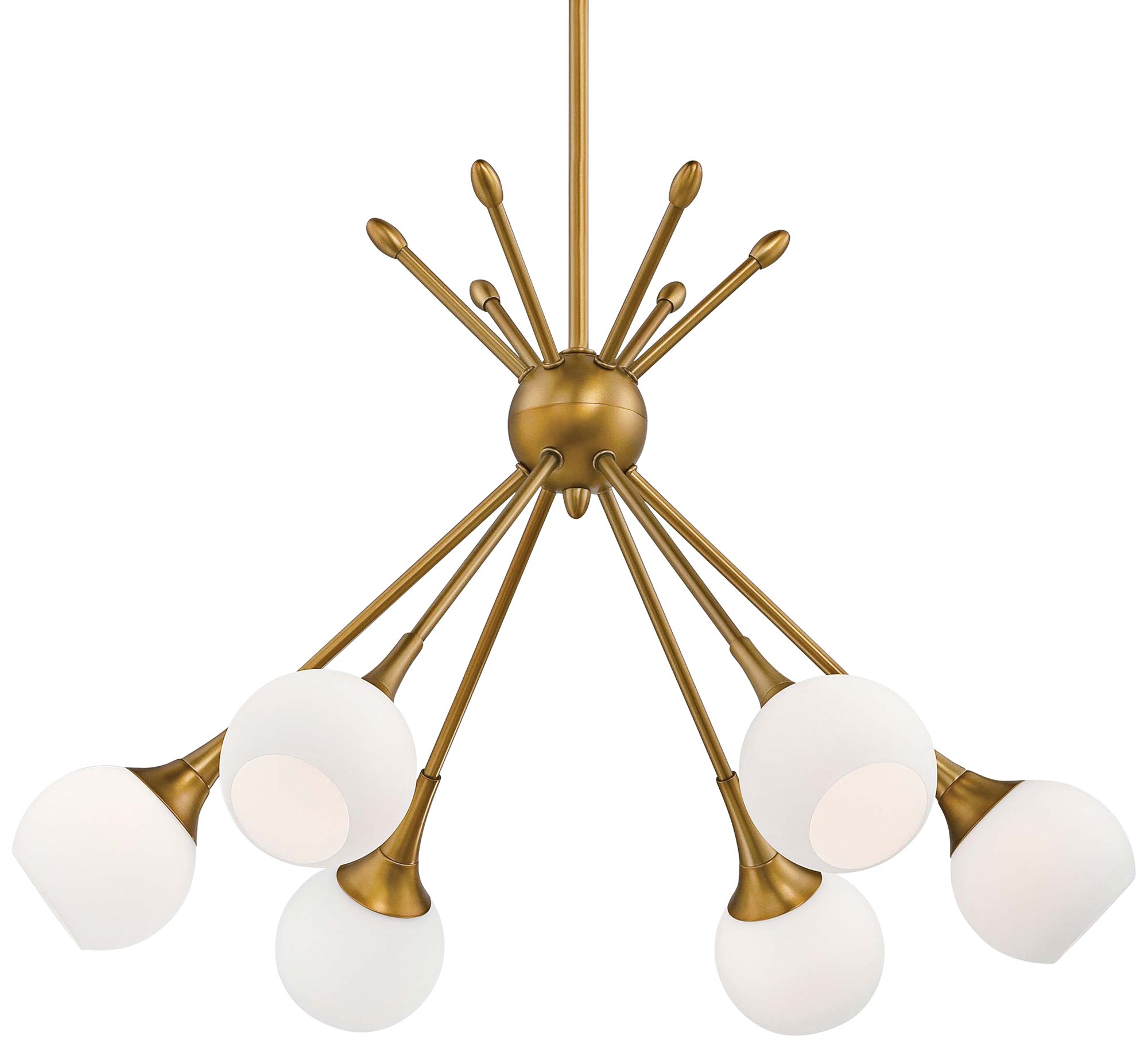 Image 3 George Kovacs Pontil 6-Light Honey Gold Chandelier