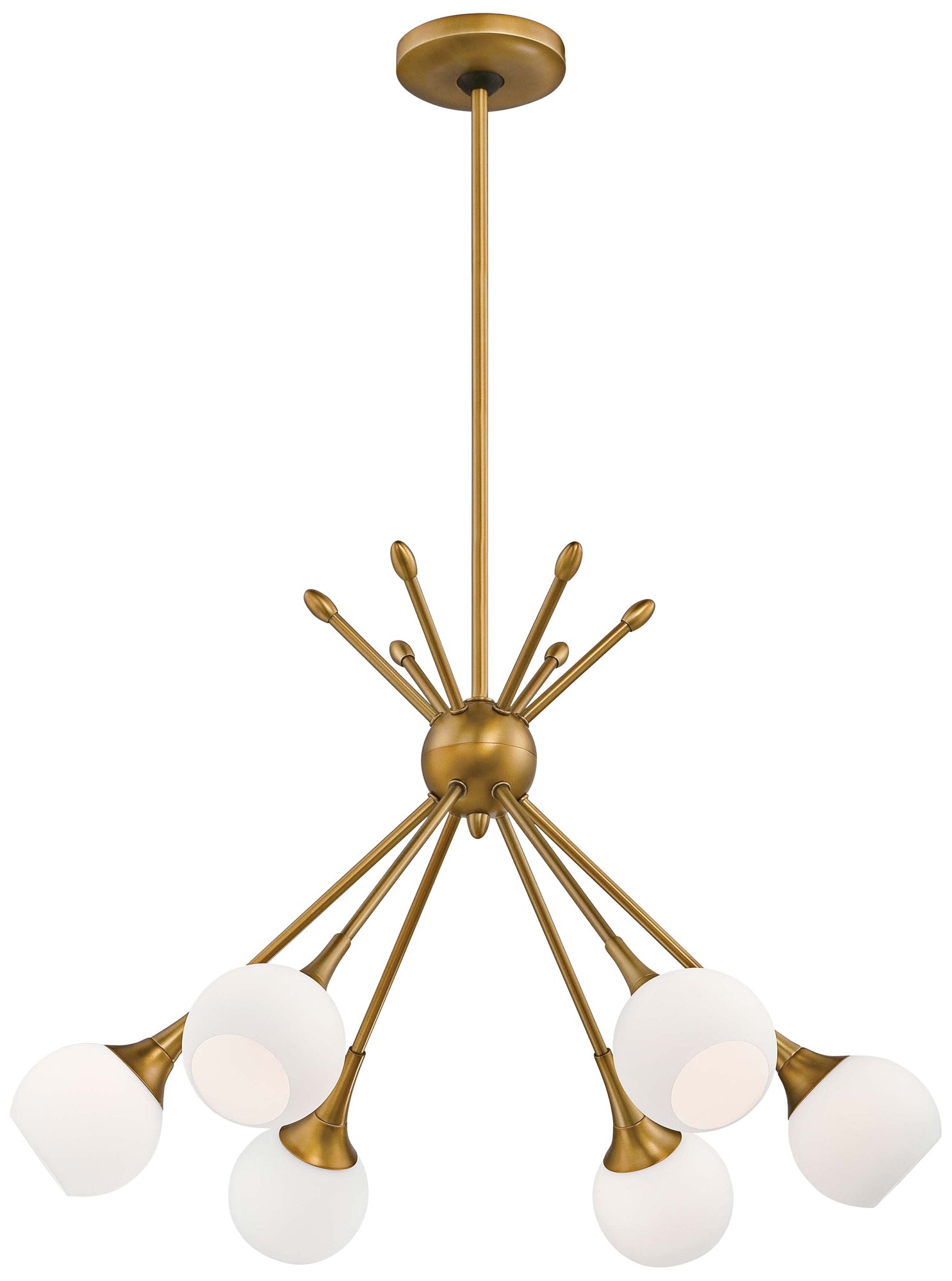 Image 4 George Kovacs Pontil 6-Light Honey Gold Chandelier more views