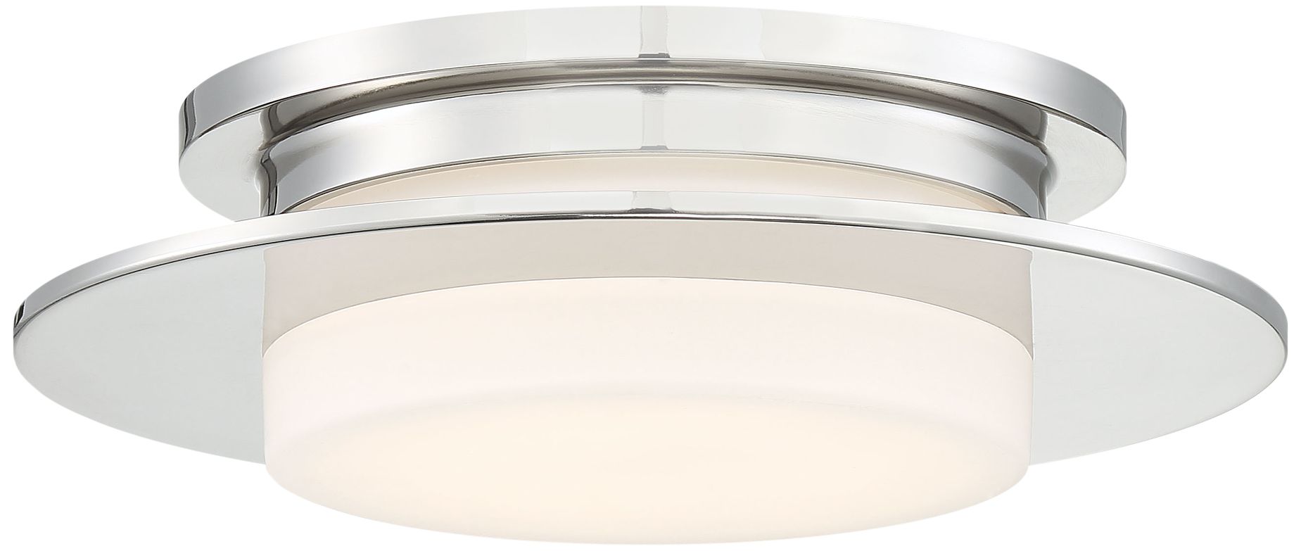 Image 2 George Kovacs Press LED Polished Nickel Flush Mount