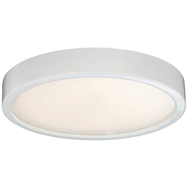 Image 1 George Kovacs Puzo 10" Wide White LED Ceiling Light