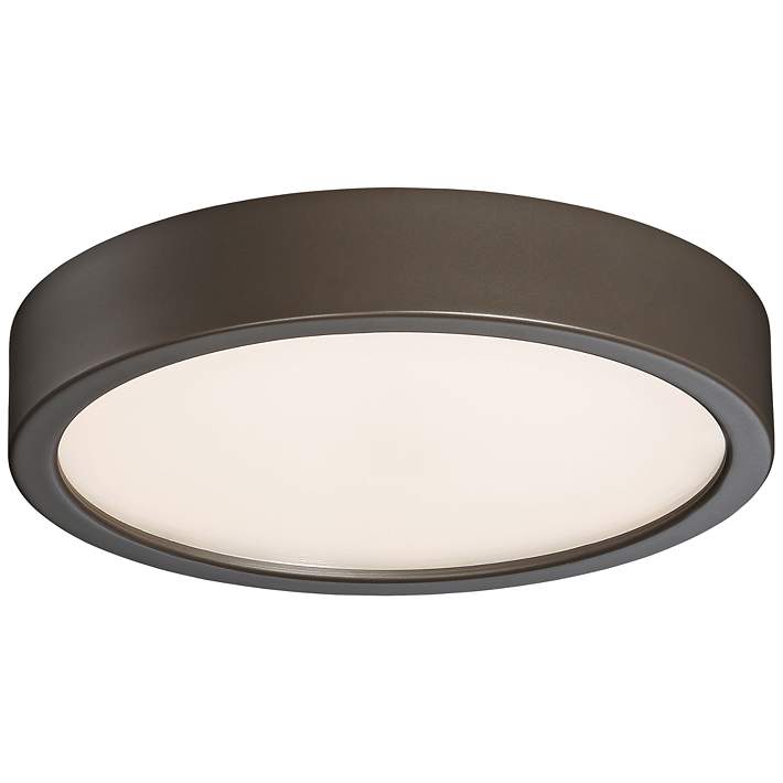 George Kovacs Spiked 4-Light Painted Bronze with Natural Brushed Brass  Flush Mount P1799-416 - The Home Depot