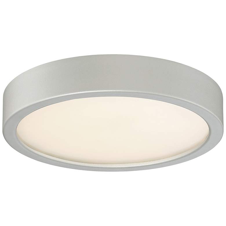 Image 2 George Kovacs Puzo 8" Wide Silver LED Ceiling Light