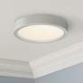 George Kovacs Puzo 8" Wide Silver LED Ceiling Light