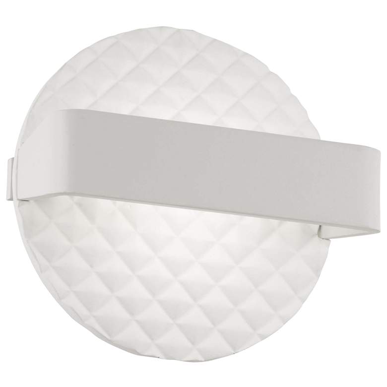 Image 1 George Kovacs Quilted 6 3/4 inchH Matte White LED Wall Sconce