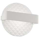 George Kovacs Quilted 6 3/4&quot;H Matte White LED Wall Sconce