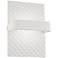 George Kovacs Quilted 7" High Matte White LED Wall Sconce