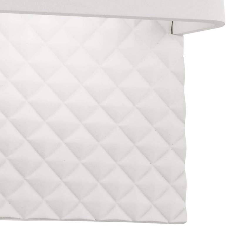 George Kovacs Quilted 7&quot; High Matte White LED Wall Sconce more views