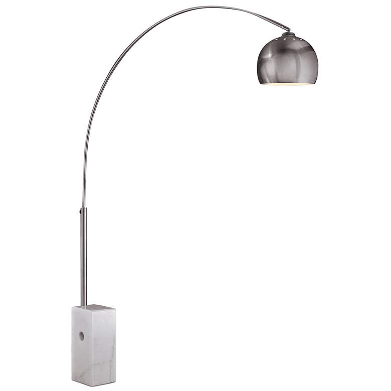 Image 1 George Kovacs Reading Room 72 1/2" Brushed Nickel Arc Floor Lamp