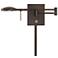 George Kovacs Reading Room Copper LED Swing Arm Wall Lamp