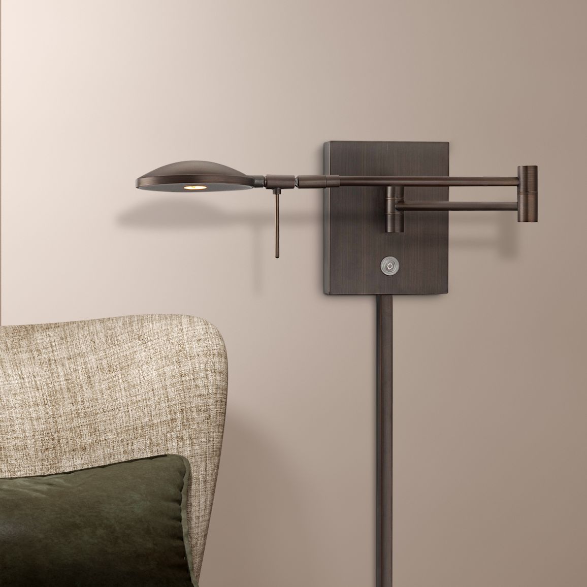 led swing arm wall sconce