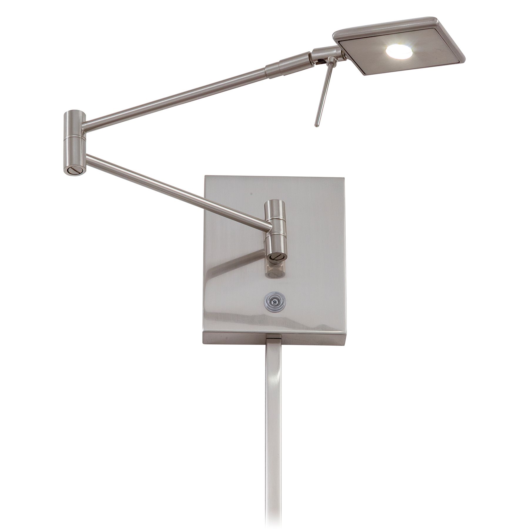 Image 3 George Kovacs Reading Room LED Brushed Nickel Swing Arm Lamp more views