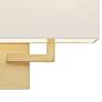 3_George Kovacs Rectangle 11" High Fabric Shade Modern Gold Wall Sconce more views