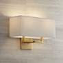 George Kovacs Rectangle 11" High Gold Wall Sconce