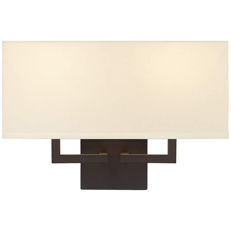 Image 5 George Kovacs Rectangle Bronze 11" High 2- Light Wall Sconce more views