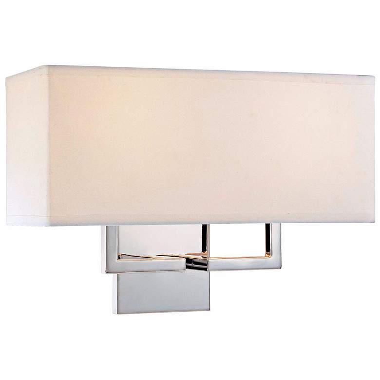 Image 2 George Kovacs Rectangle Chrome 11 inch High Wall Sconce
