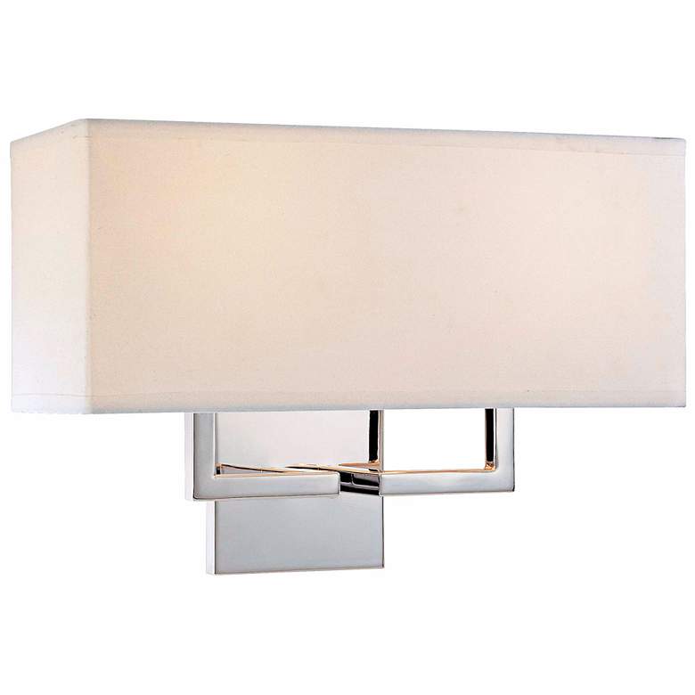 Image 2 George Kovacs Rectangle Chrome 11" High Wall Sconce