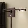 Thumbnail1 of George Kovacs Round Head LED Bronze Swing Arm Wall Lamp