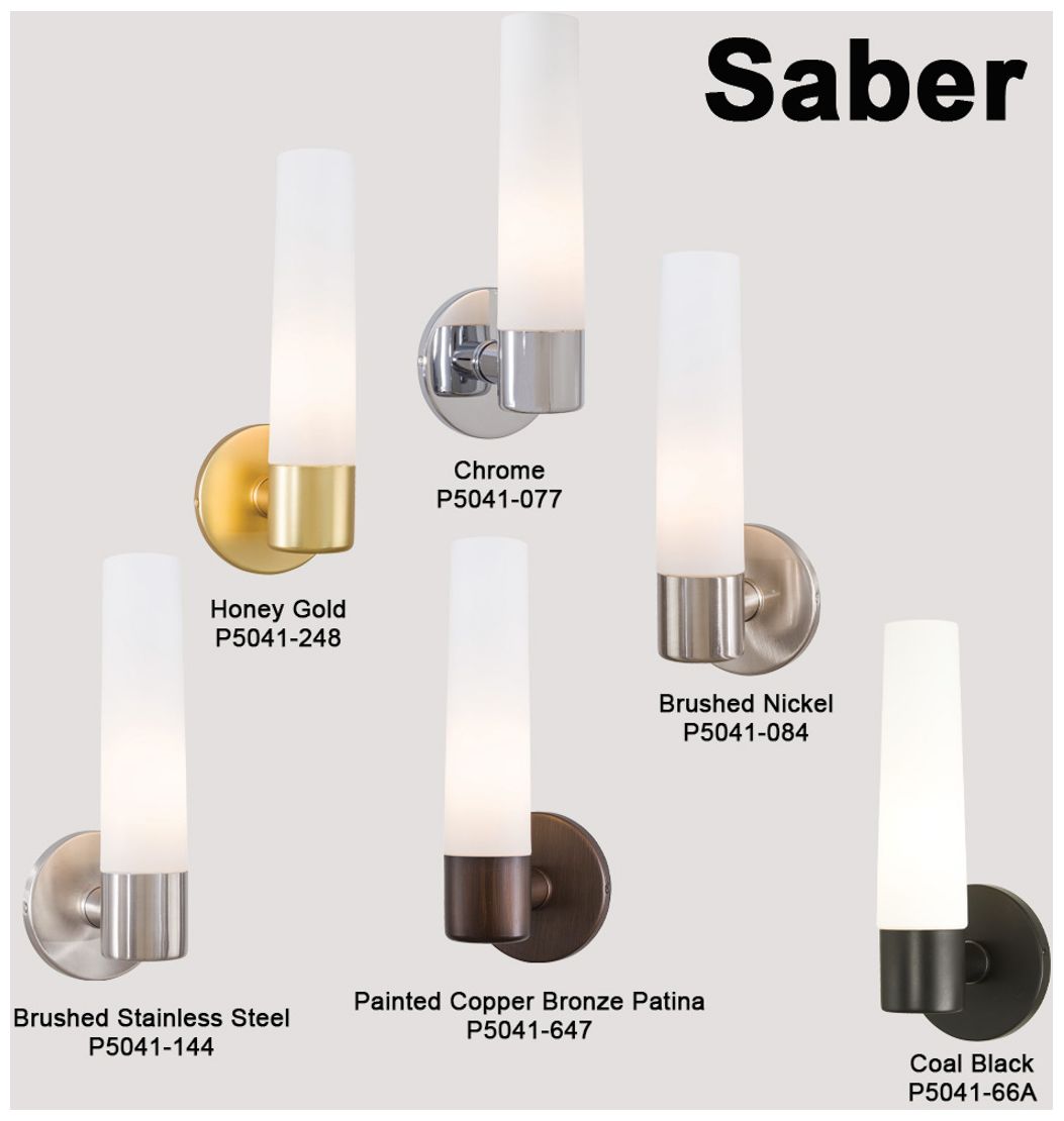 Image 5 George Kovacs Saber 1-Light Brushed Stainless Steel Wall Sconce more views