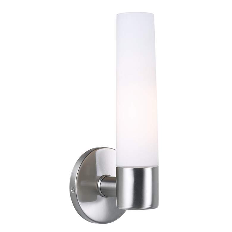 Image 2 George Kovacs Saber 12 1/2 inch High Brushed Nickel Wall Sconce
