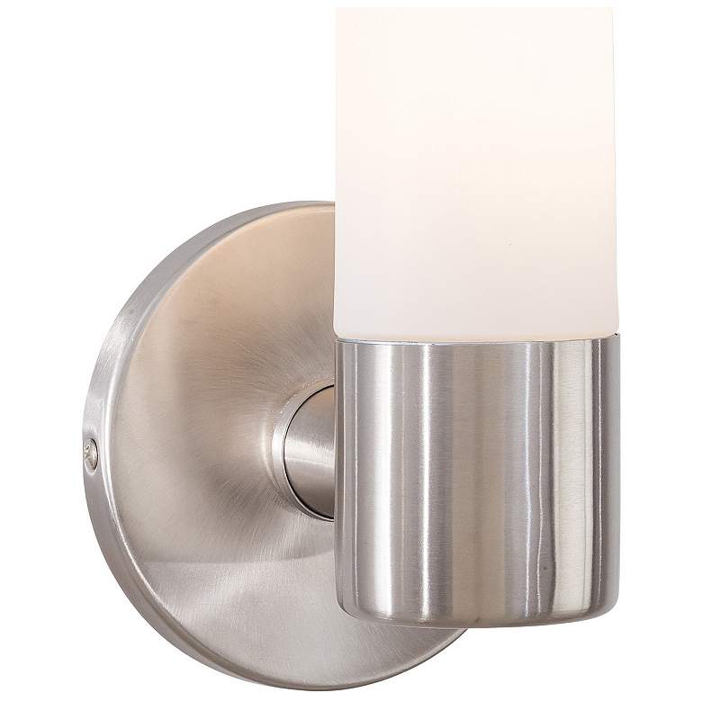 Image 2 George Kovacs Saber 12 1/2" High Brushed Stainless Steel Wall Sconce more views
