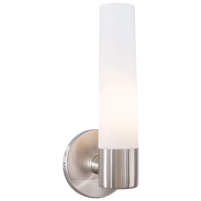 Image 3 George Kovacs Saber 12 1/2" High Brushed Stainless Steel Wall Sconce more views