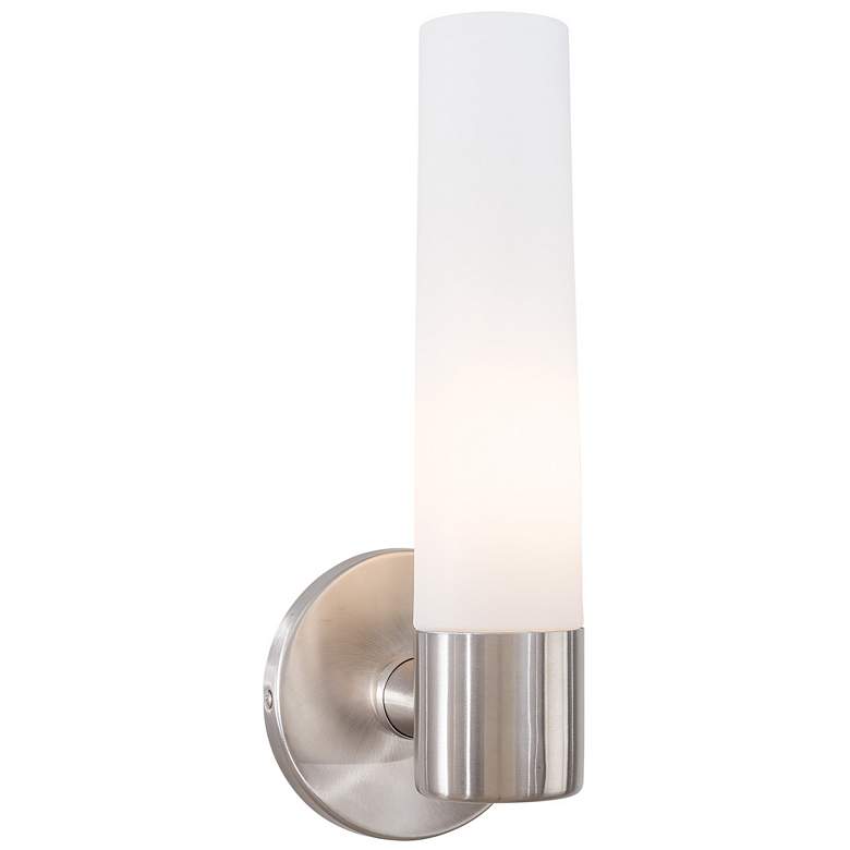 Image 4 George Kovacs Saber 12 1/2" High Brushed Stainless Steel Wall Sconce more views