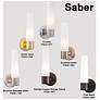 5_George Kovacs Saber 12 1/2" High Brushed Stainless Steel Wall Sconce more views