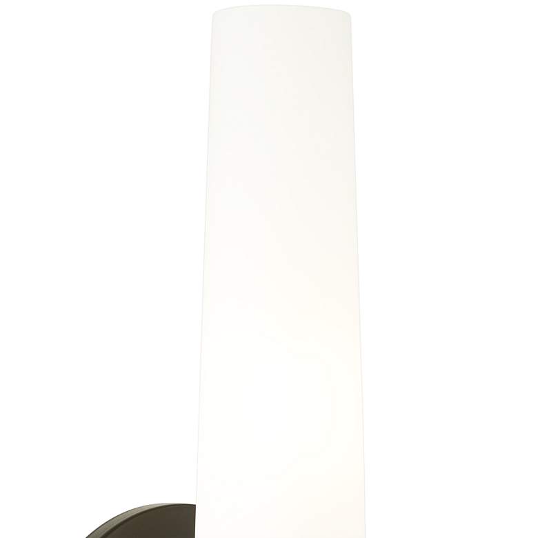 Image 2 George Kovacs Saber 12 1/2" High Coal Wall Sconce more views