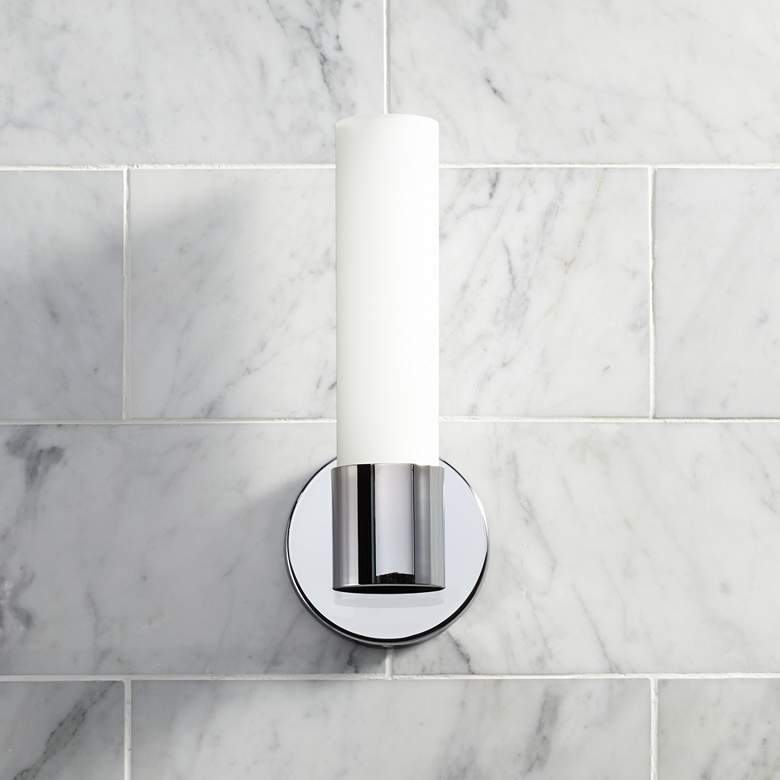Image 4 George Kovacs Saber 12" High Chrome LED Wall Sconce more views