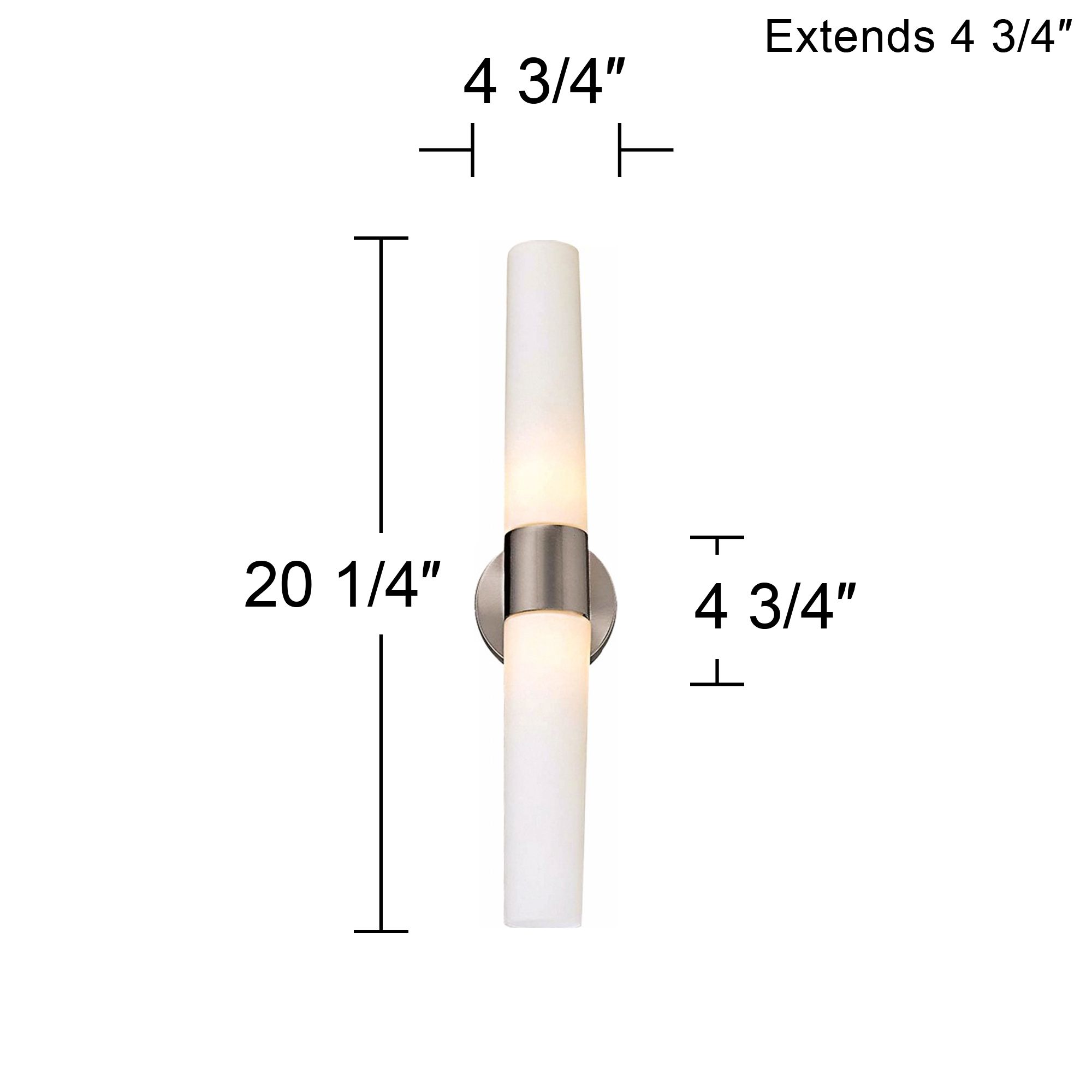 Image 7 George Kovacs Saber 2-Light Brushed nickel Bath more views