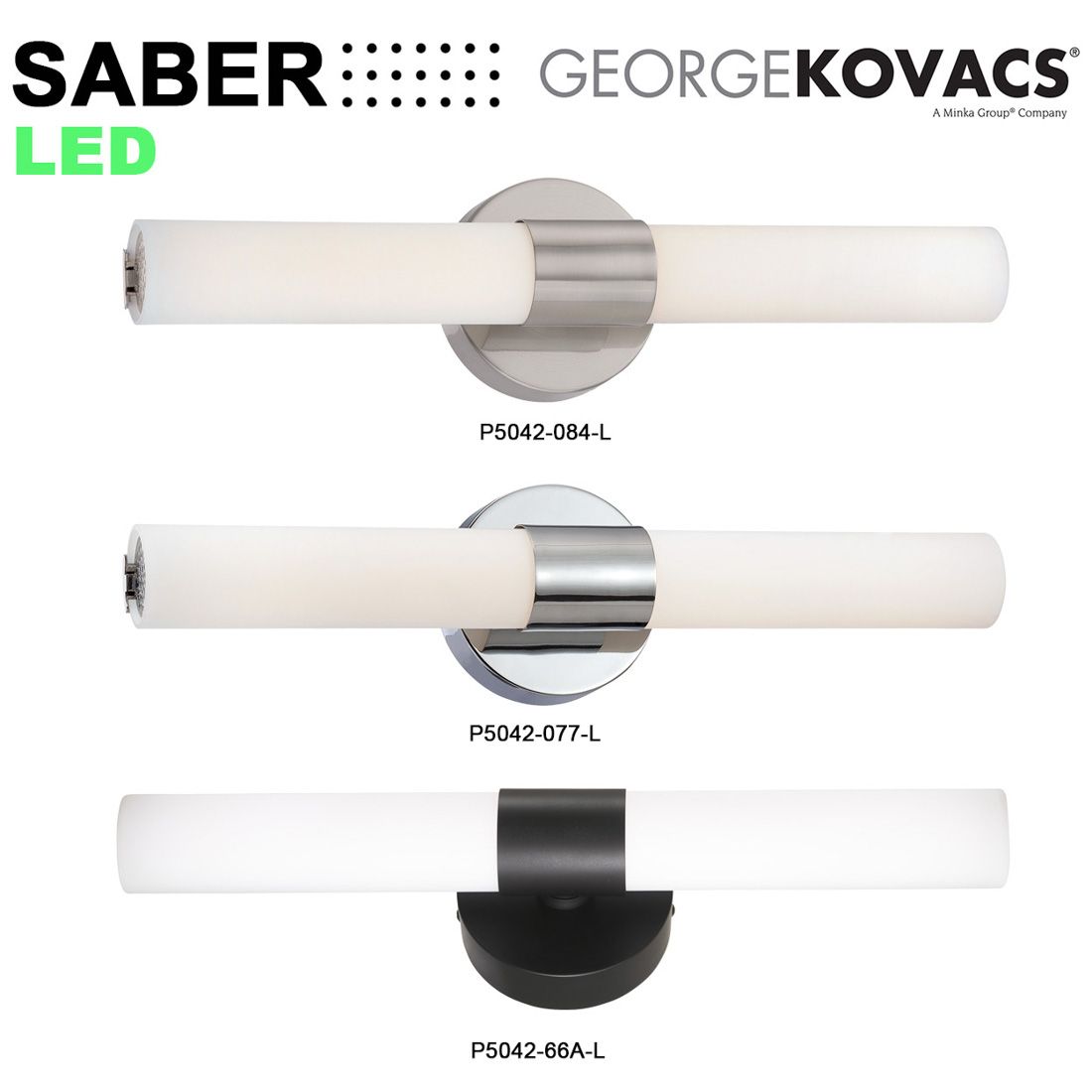 George Kovacs Saber 2-Light Honey Gold Bath