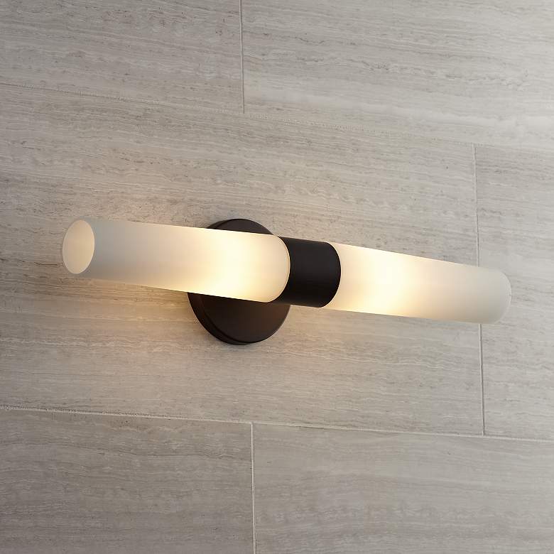 Image 7 George Kovacs Saber 20" Wide Bronze 2-Light Bath Light more views