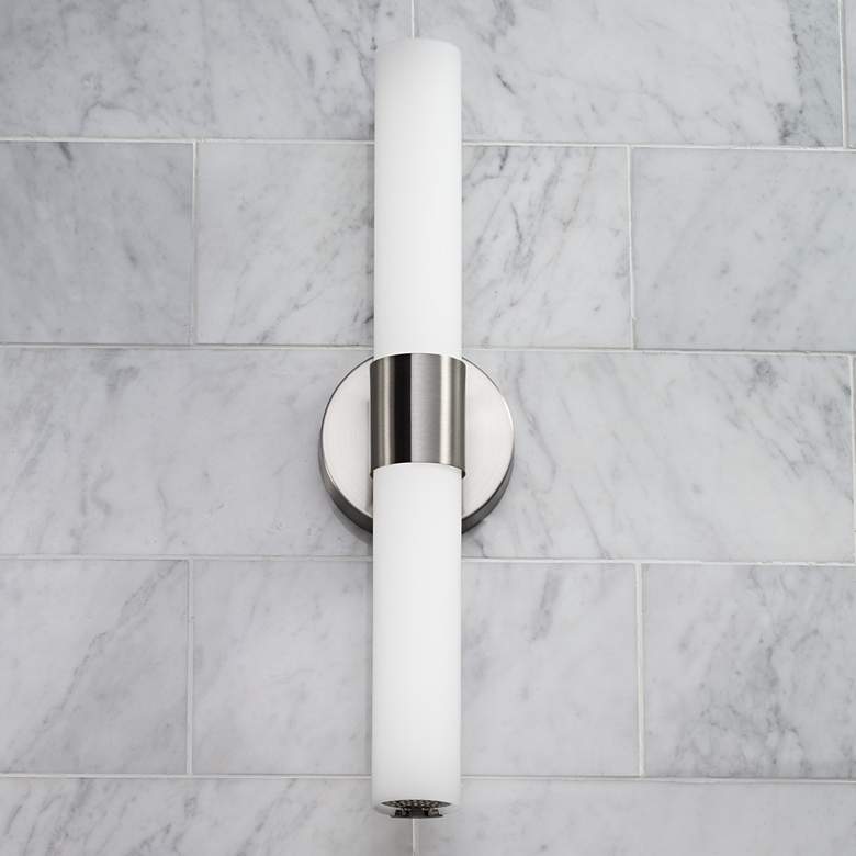 Image 4 George Kovacs Saber 21" Wide Brushed Nickel LED Bath Light more views