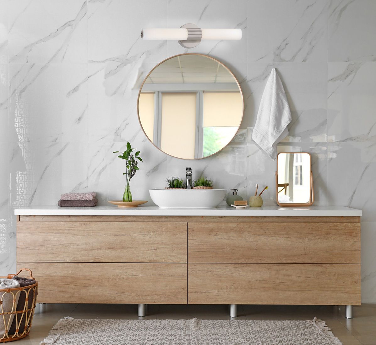 Image 4 George Kovacs Saber II LED Brushed Nickel Bath more views