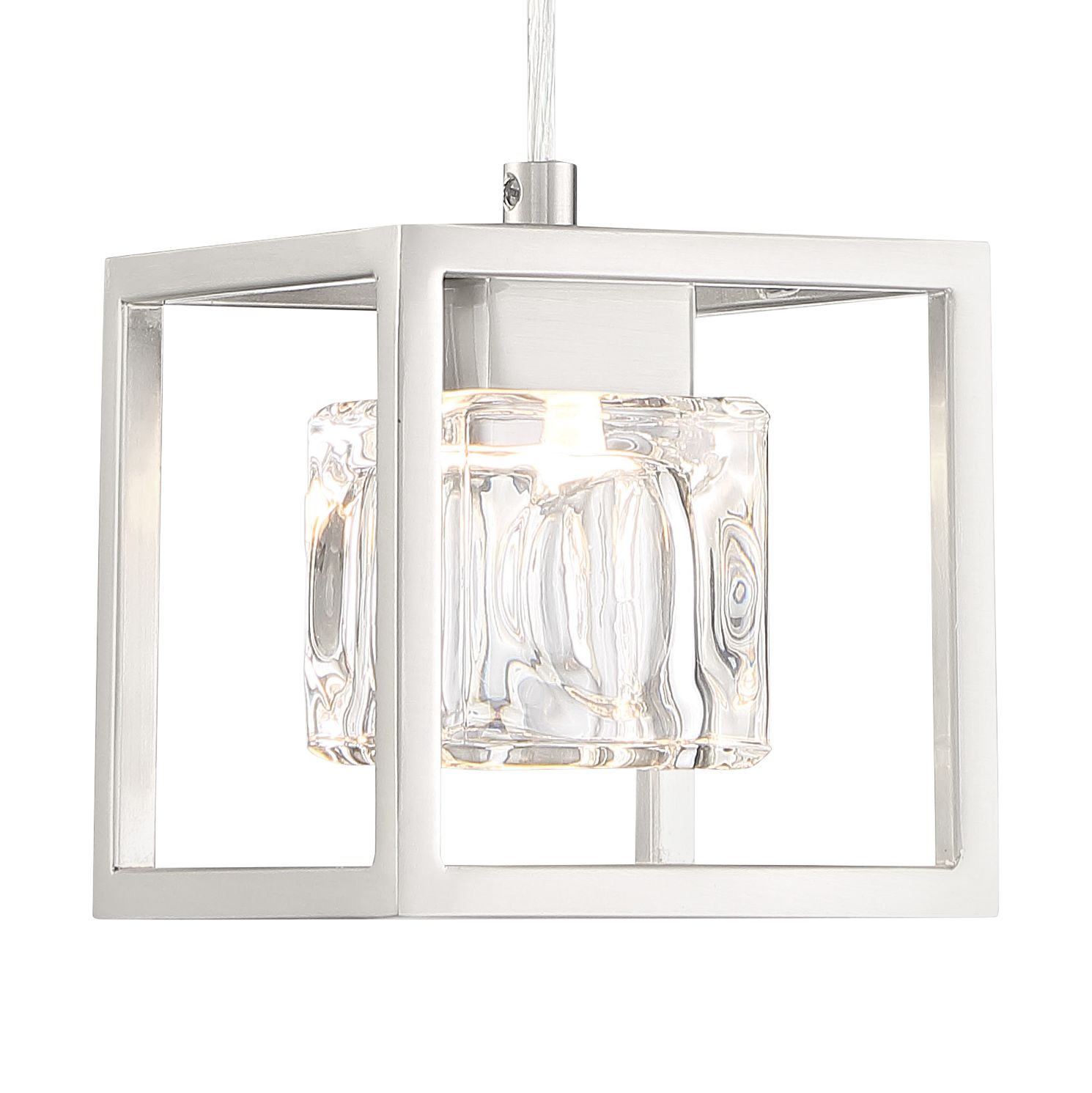 Image 2 George Kovacs San Marin LED Brushed Nickel Mini Pendant more views