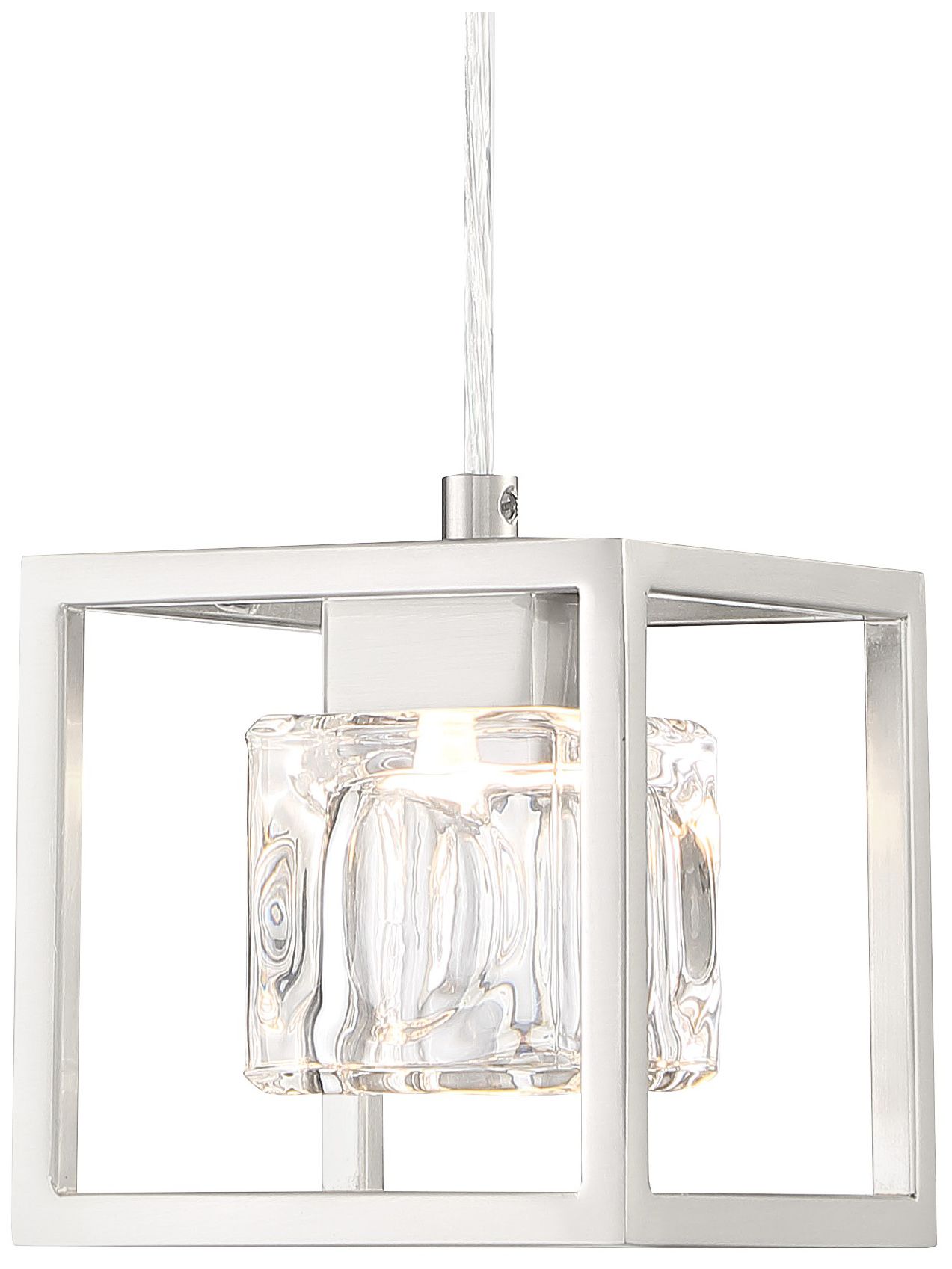 Image 3 George Kovacs San Marin LED Brushed Nickel Mini Pendant more views