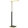 George Kovacs Sauvity LED Soft Brass and Black Floor Lamp