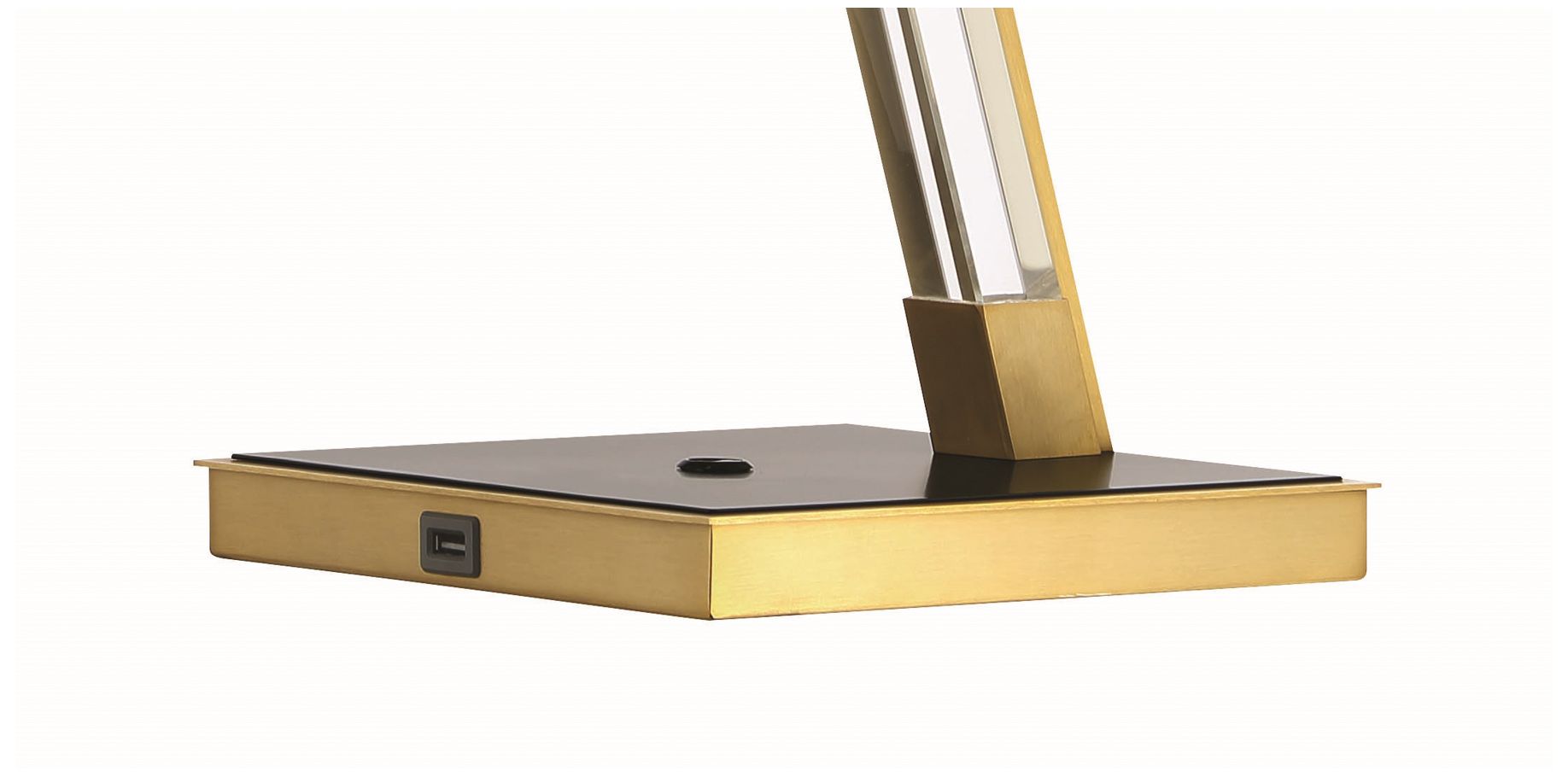 Image 3 George Kovacs Sauvity LED Soft Brass and Black Table Lamp more views