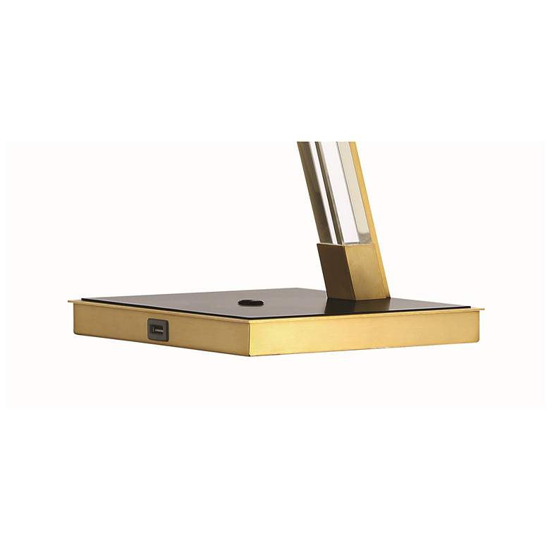 Image 3 George Kovacs Sauvity LED Soft Brass and Black Table Lamp more views