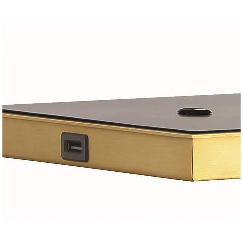 Image 4 George Kovacs Sauvity LED Soft Brass and Black Table Lamp more views