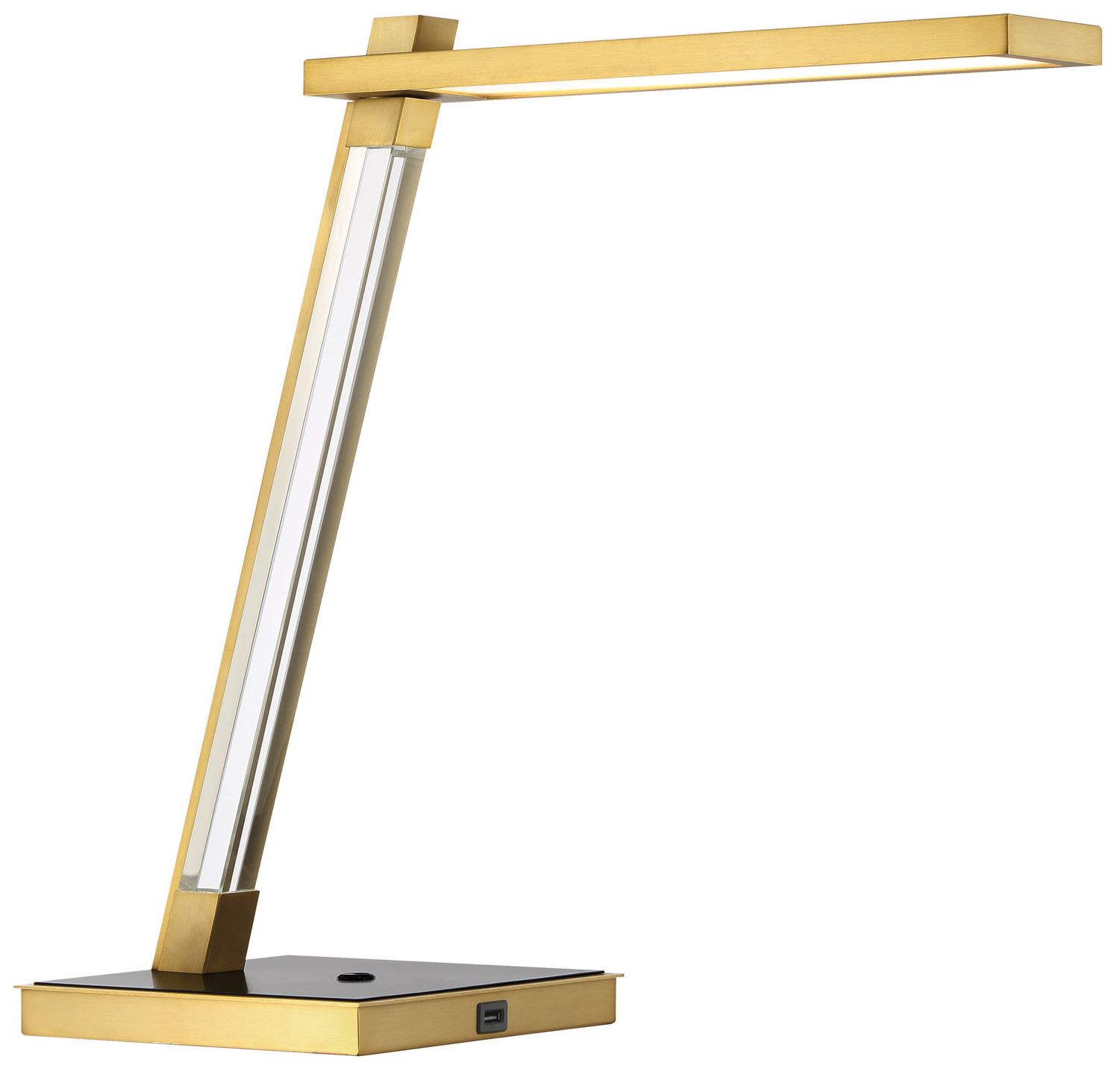 Image 5 George Kovacs Sauvity LED Soft Brass and Black Table Lamp more views