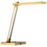 5_George Kovacs Sauvity LED Soft Brass and Black Table Lamp more views