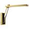 George Kovacs Sauvity LED Soft Brass and Black Wall Sconce